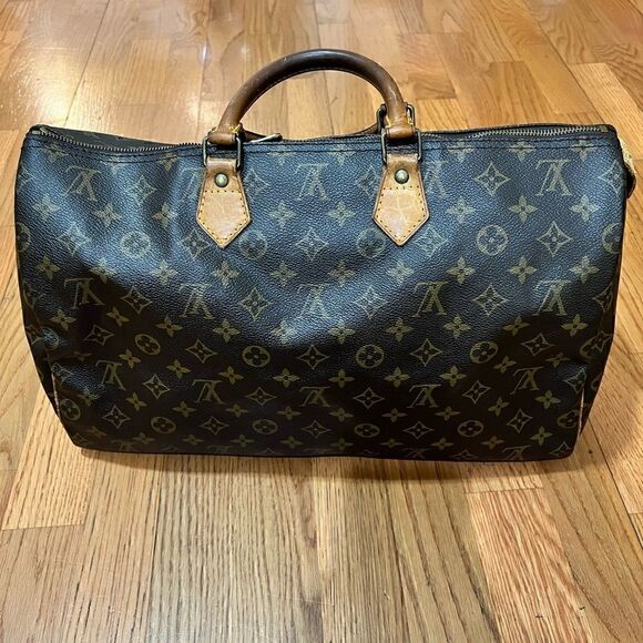 LOUIS VUITTON SPEEDY 40 Classic coated monogram canvas *Authentic Vintage ‘91 - Picture 1 of 16